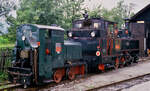 Das Foto entstand 1986 vor dem Bw der Stainzer Bahn.