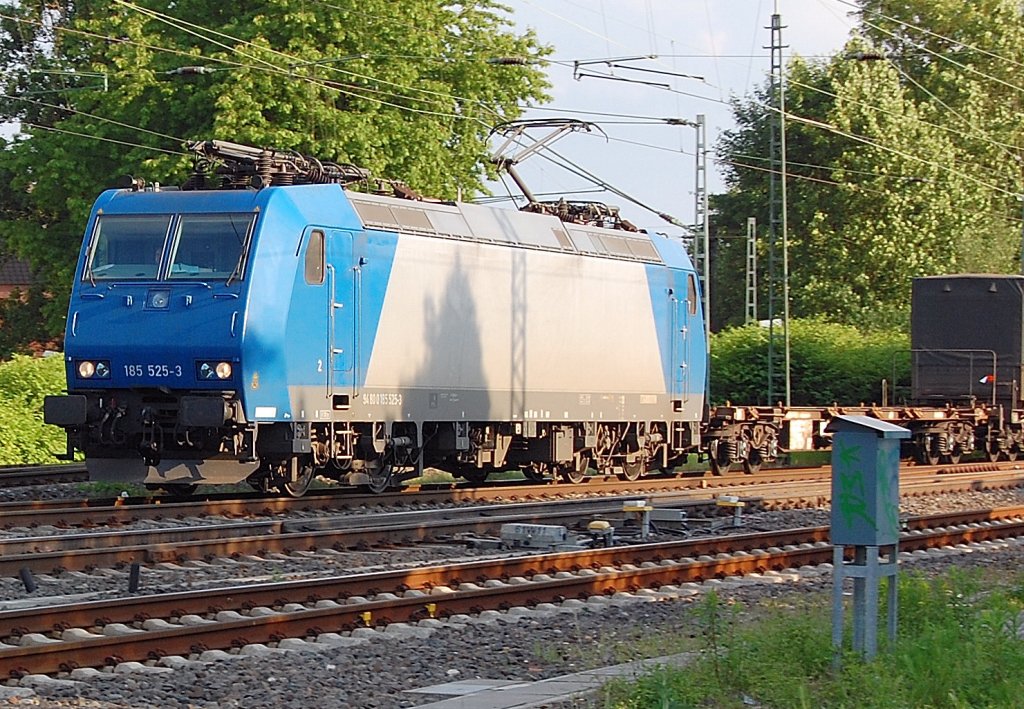  Elok 185 525-3 in Rheydt HBF am 28.5.2010 