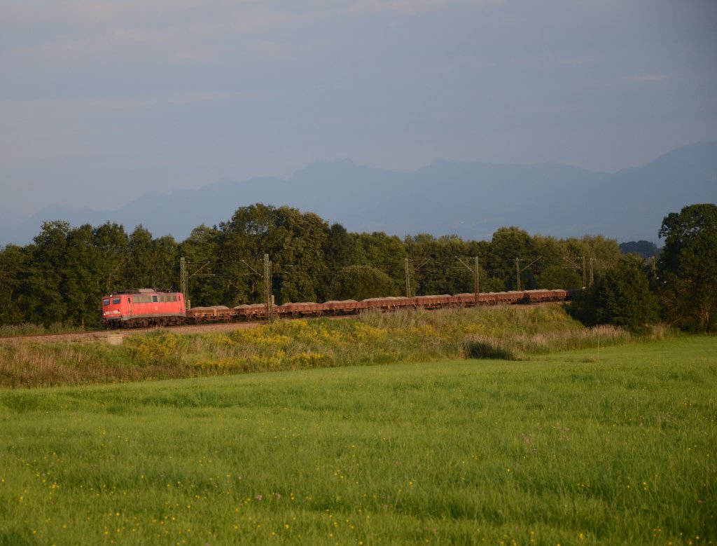 140 401 am Abend des 30.8.2011 am  Alpenpanorama  bei Grokarolinenfeld.