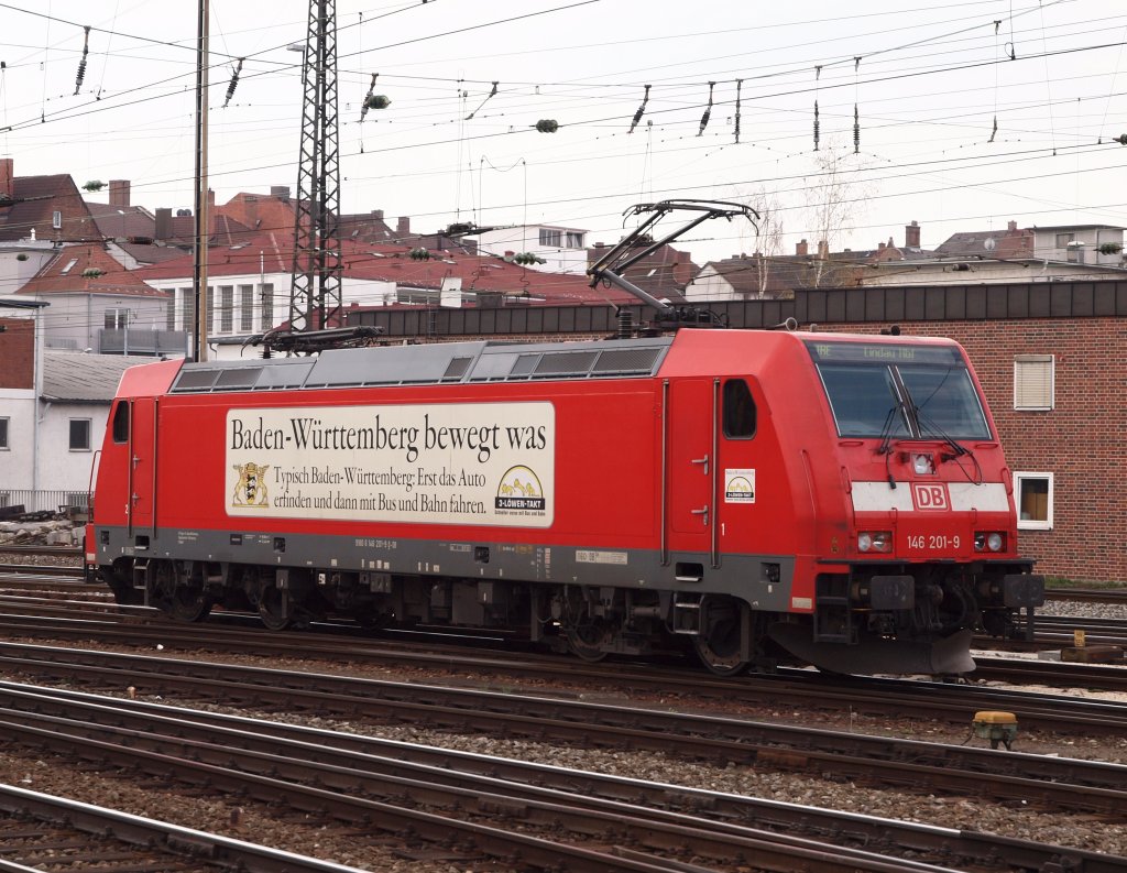 146201-9 in the Ulm Hbf.am4.10.2010 (automatically translated, Powered by Google)