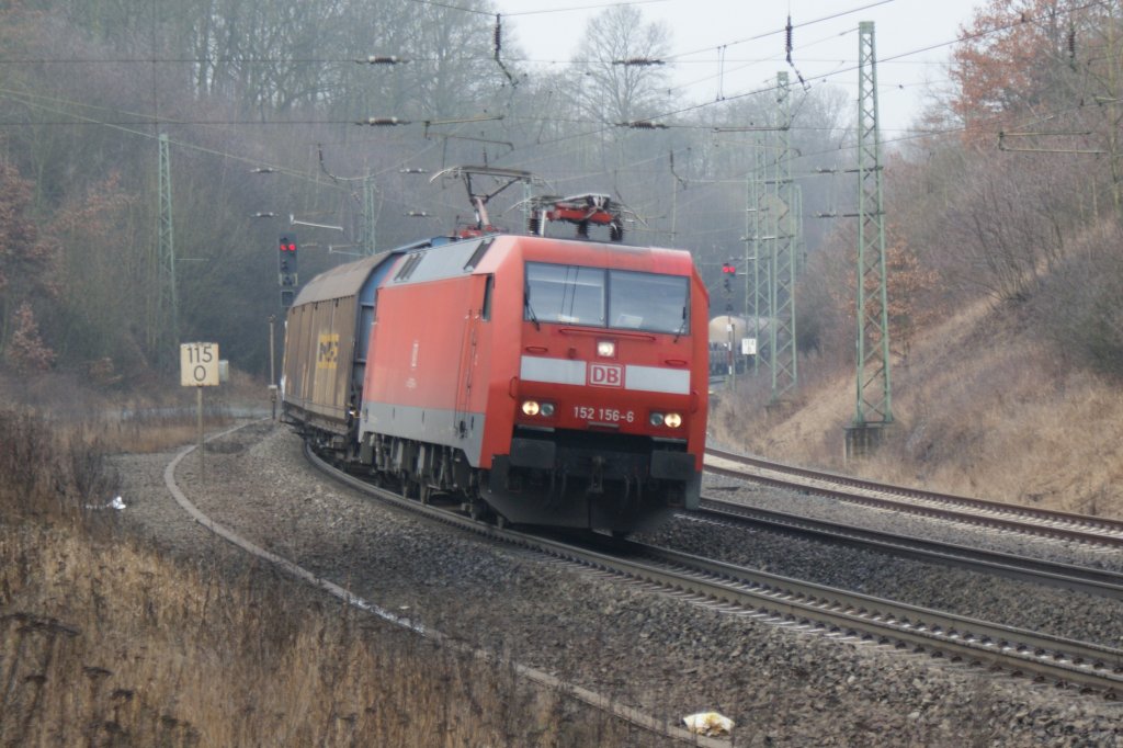 162 156-6 mit Gz bei Fulda am 09.03.2013 
