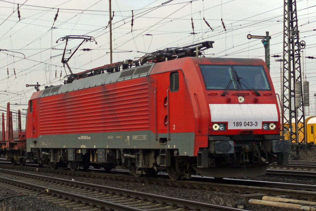 189 043-3 in Oberhausen-West 6.2.2010  