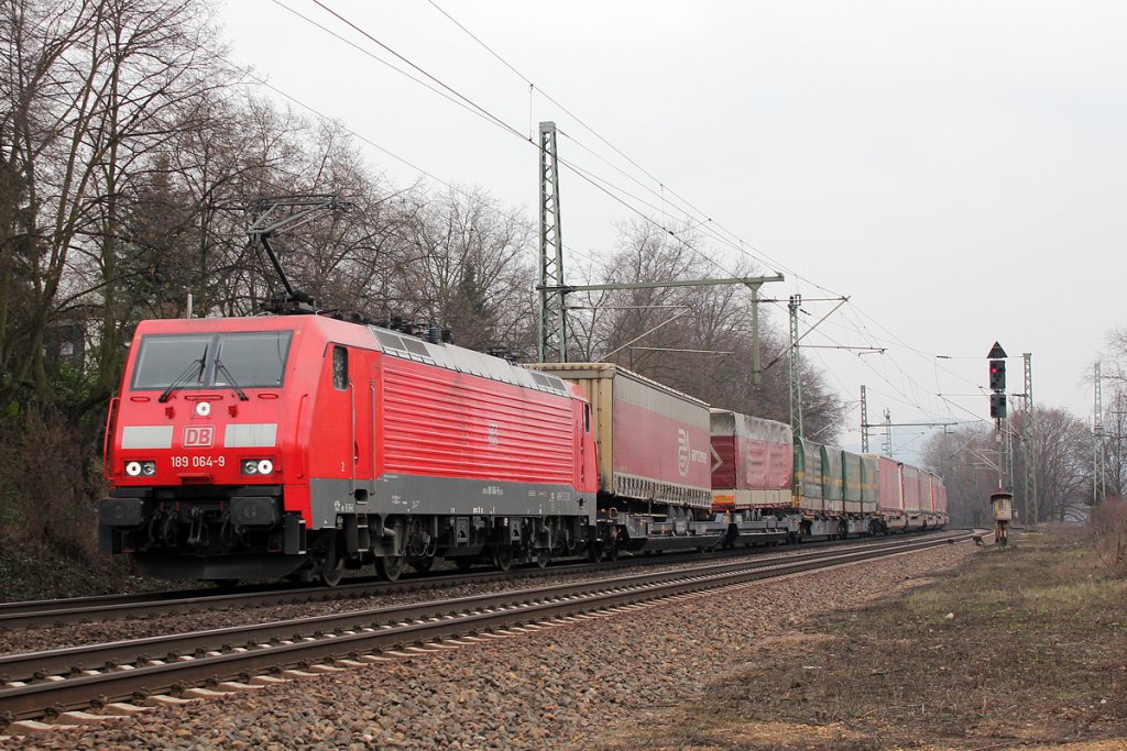 189 064-9 am SAE/Arcese KLV in Bonn Oberkassel am 21.03.2013