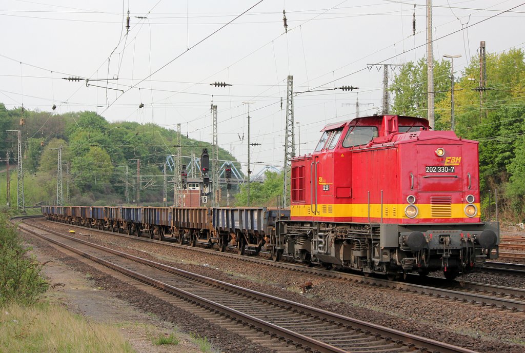 202 330-7 der EBM in Kln West am 03.05.2013