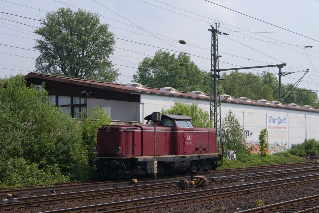 212 240-6 der Efw abgestellt in Dsseldorf-Eller am 29.04.2011