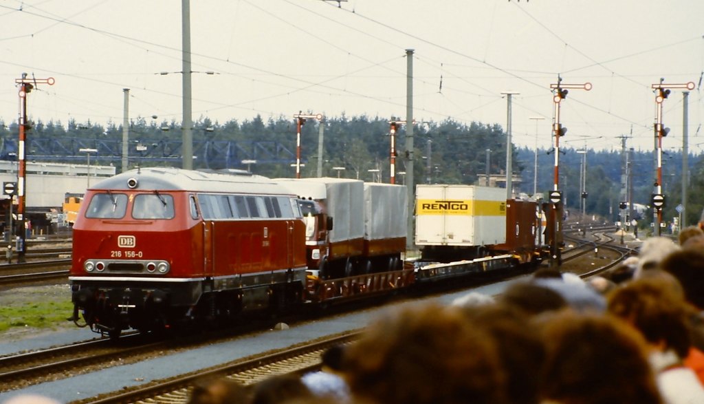 Die Loks der BR 216 des Bw Kassel waren in den 80iger Jahren regelmäßig ...