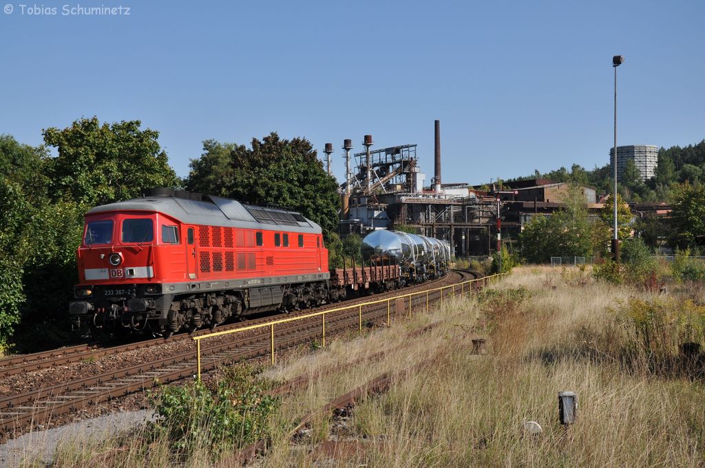 233 367 mit Zug 45330 am 14.09.2012 in Sulzbach-Rosenberg-Htte
