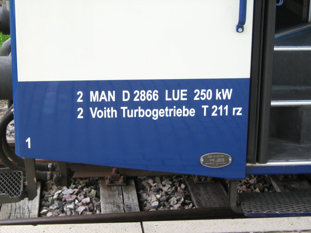 24.06.2011 - Anschrift an BR 626 der SWEG