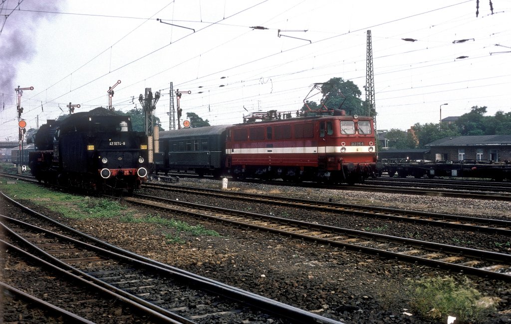 242 015 Schönebeck 19.08.84 (automatically translated, Powered by Google) 