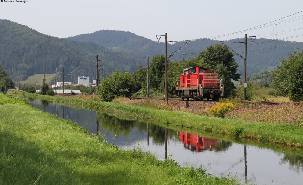 294 589-7 als EK 55813 (Offenburg Gbf-Hausach) bei Haslach 21.8.12