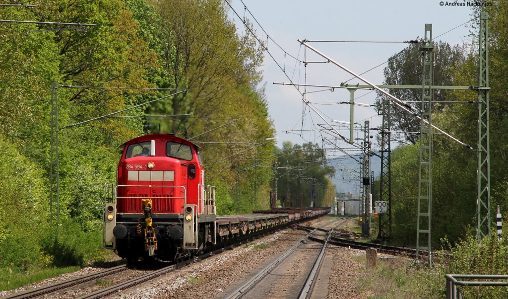 294 594-7 mit dem M 62811 (Immendingen-Villingen) in Donaueschingen 28.4.11