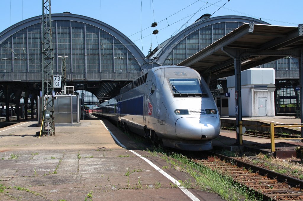 4419 als TGV 9574 von Stuttgart Hbf nach Paris Est.Am 05.07.10 in
