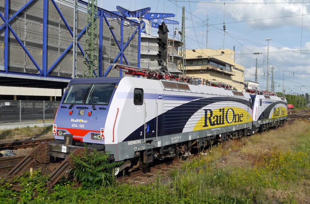 474 101 und 474 103 der RailOne aus Italien, abgestellt im Mannheimer Hbf. (23.06.12)