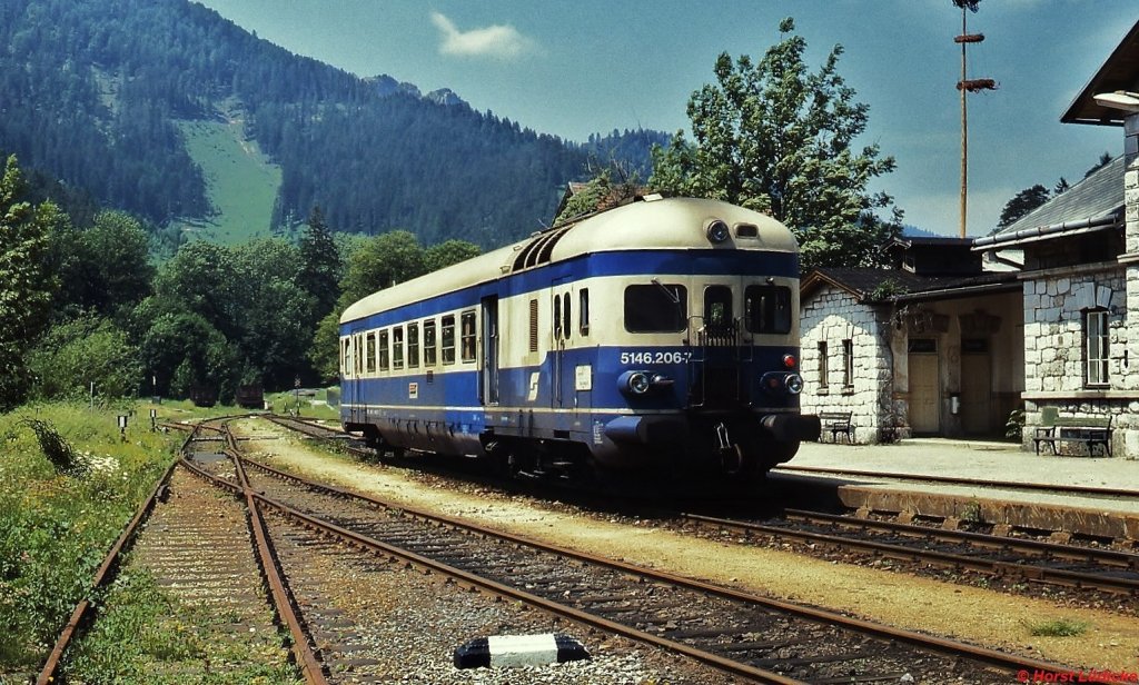 5146 206-7 im Bahnhof Kernhof (Juni 1987)
