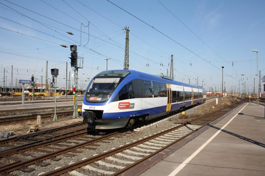 643 623-1 als MRB 0012 bei ein fahrt in den Hbf Leipzig 21.03.2011