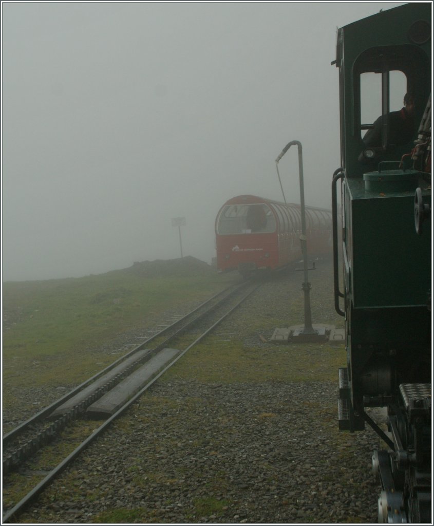Alles andere (hinter dem Nebel) darf man sich vorstellen...
Bahnbilder Gipfeltreffen 29./30. Sept. 2012