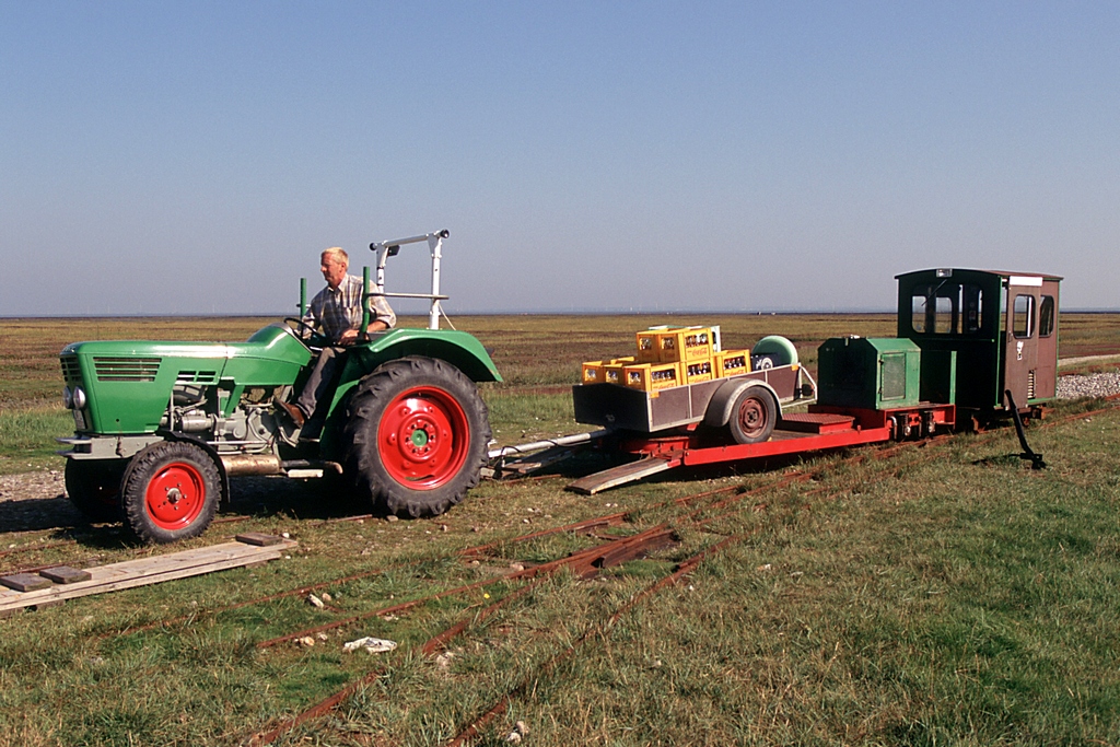 Aus dem DiaArchiv Halligbahn Lüttmoorsiel Nordstrandischmoor