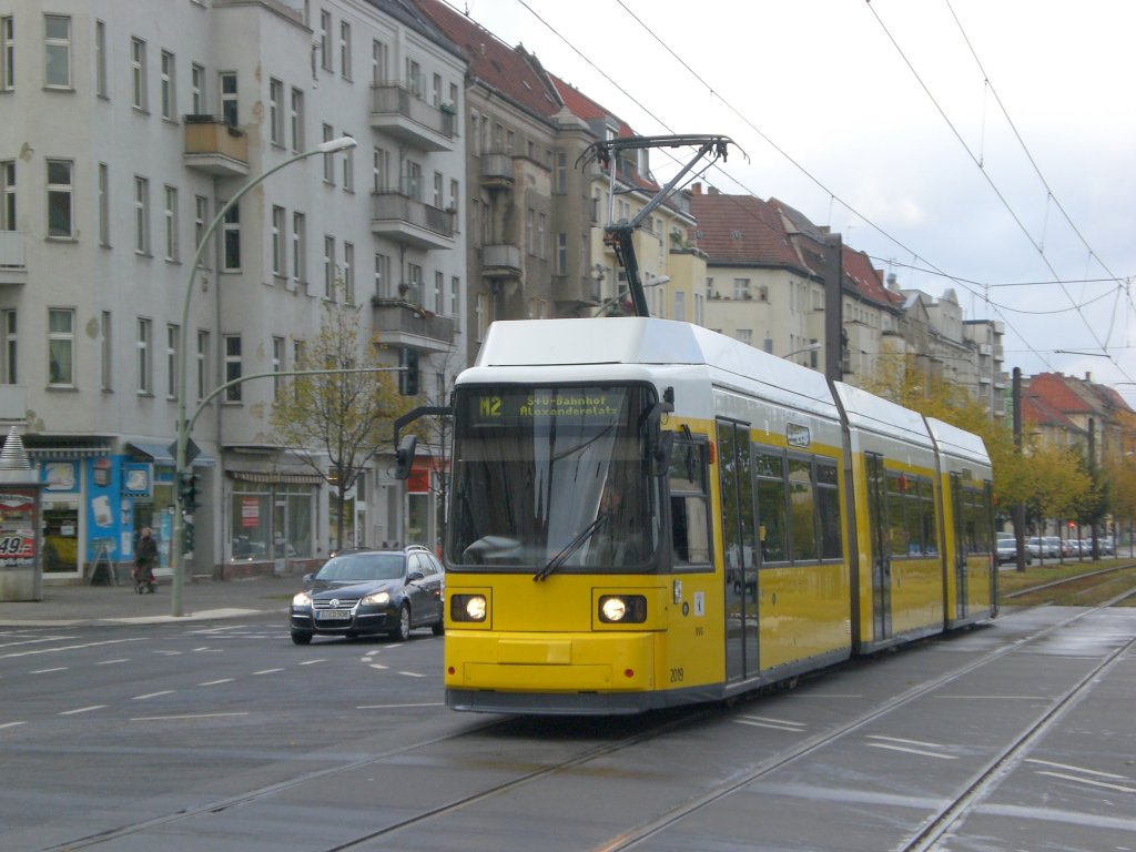 Berlin Straßenbahnlinie M2 nach S+U Bahnhof Alexanderplatz am S