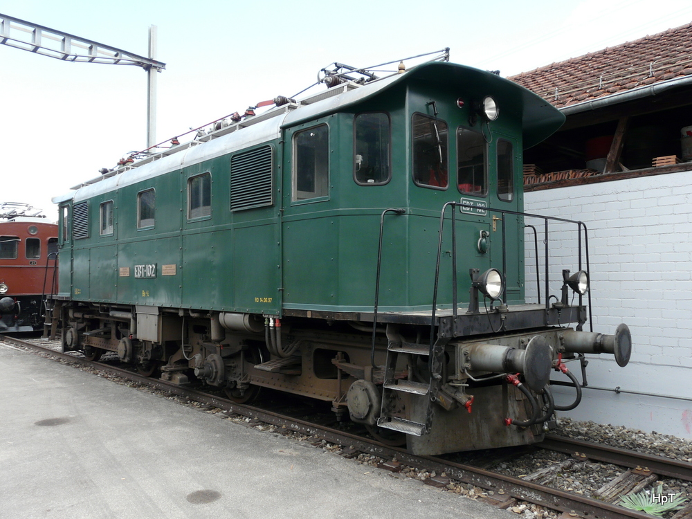 BLS / 100 Jahre Ltschbergbahn - Lok Be 4/4 102 ex EBT in Frutigen am 30.06.2013
