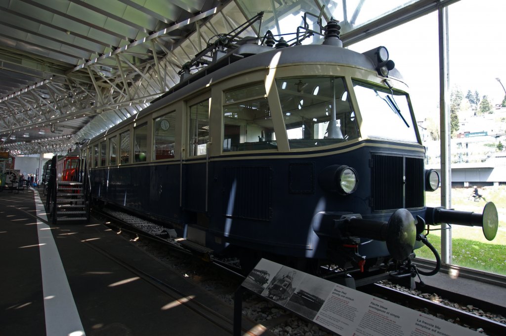 BLS Triebwagen Ce 2/4 mit der Betriebsnummer 727 wurde am 18. Oktober 1935 in Betrieb genommen. Die Aufnahme stammt vom 17.04.2012.