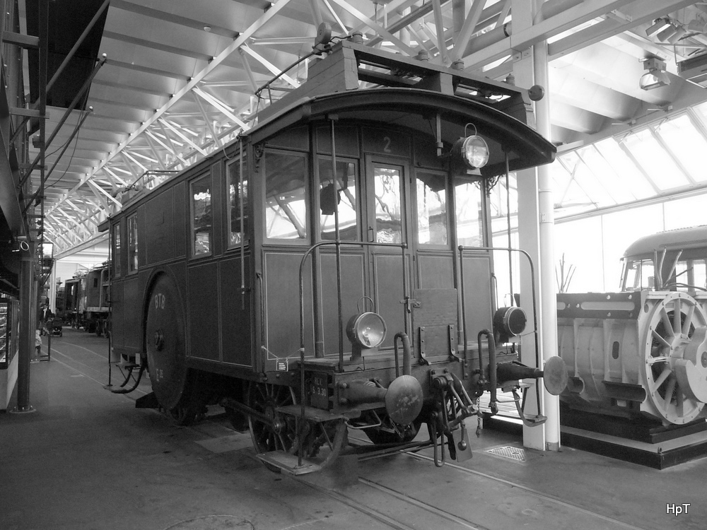 BTB - Lok De 2/2  2 im Verkehrshaus in Luzern am 19.03.2011