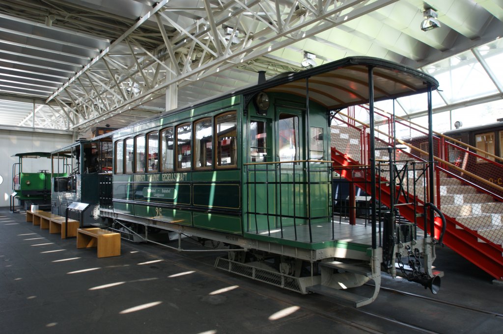 C4 Anhnger mit der Btriebsnummer 26 der Berner Tramway Gesellschaft aus dem Jahre 1881. Die Aufnahme stammt vom 17.04.2012.