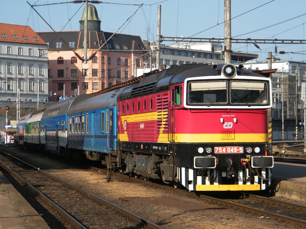CD 754 049-5 am Brno Hauptbahnhof, am 2012 03 15.