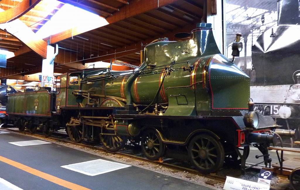 Dampflok 220-C145  Coupe-Vent  von 1900, Eisenbahnmuseum Mhlhausen (Mulhouse), Sept.2012