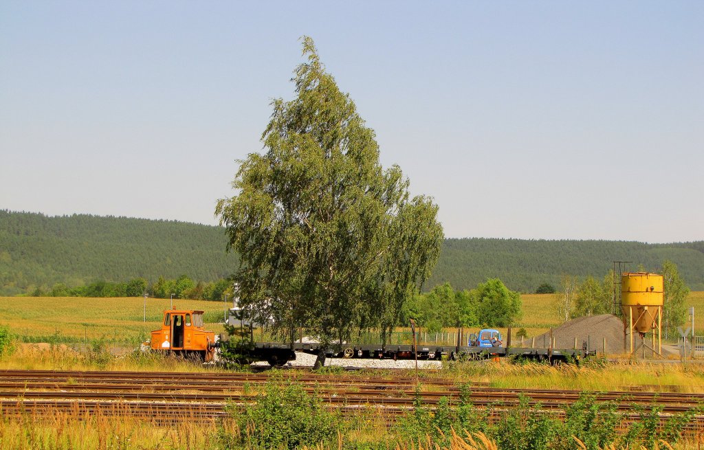 Das ASF 6 vom Stahlwerk Thüringen, am 15.08.2012 in Könitz (Thür).