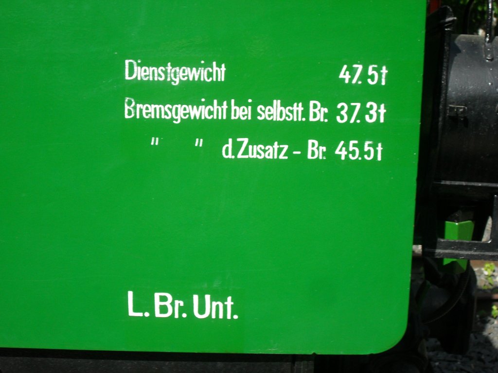 Daten der Lok 53 der Brltalbahn.