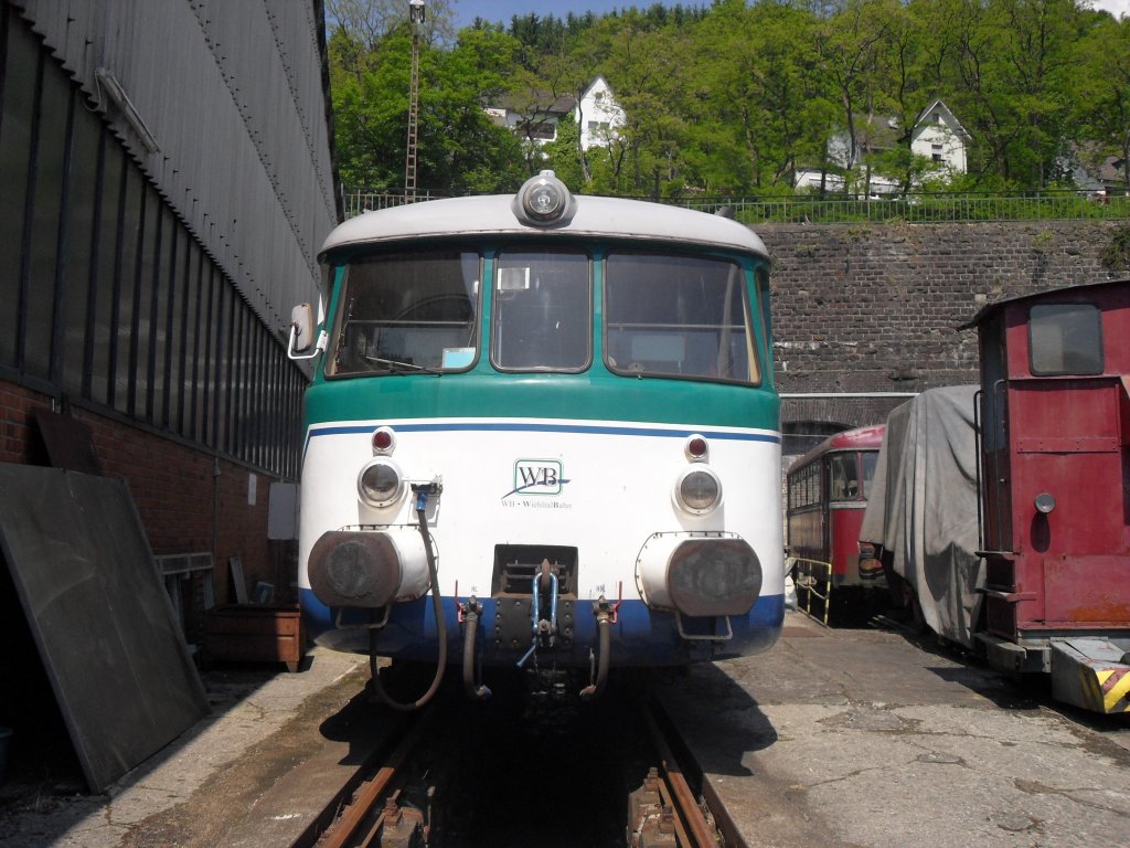 Der VT1 der Wiehltalbahn stand am 5.6.10 im Eisenbahnmuseum Dieringhausen.