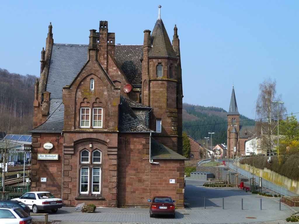 Deutschland, RheinlandPfalz, Eifelkreis BitburgPrüm, Bahnhof Bitburg