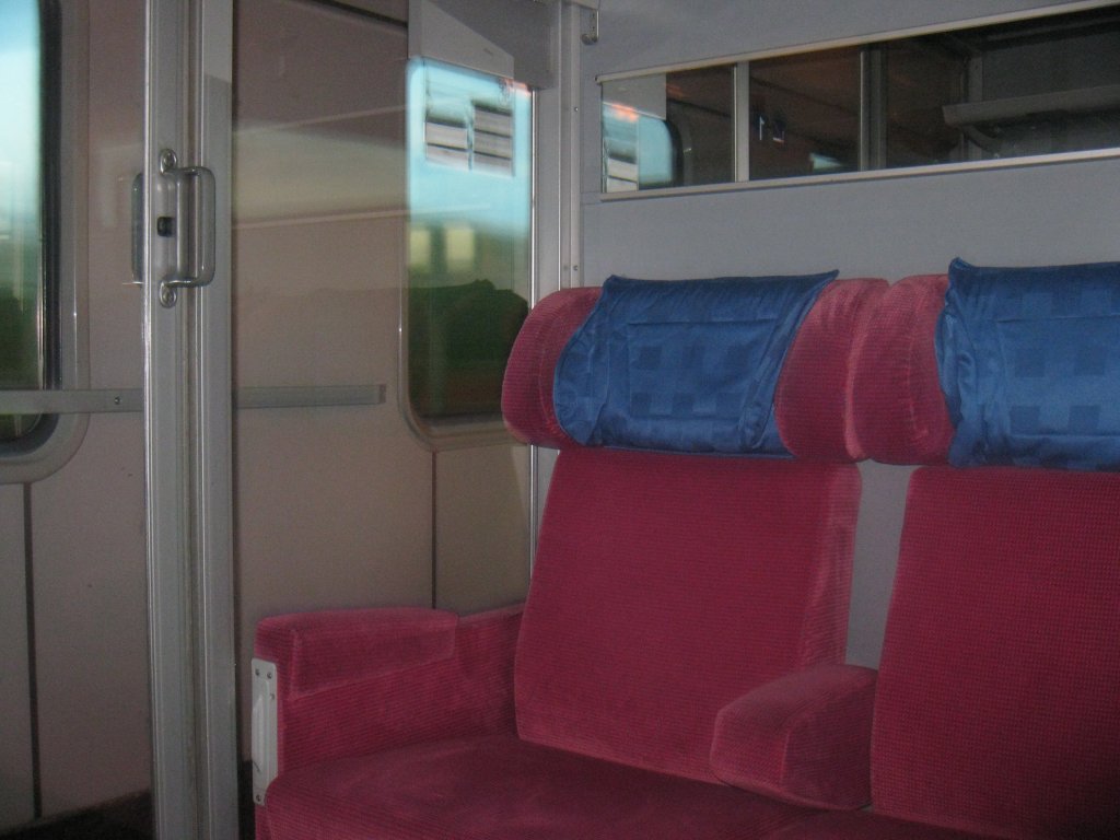 Die 1.Klasse im IC 2045 nach Leipzig Hbf am Freitag, 17.Mai 2013 in der