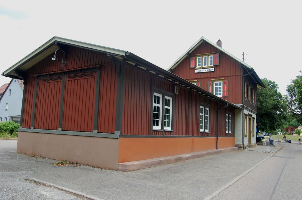 Die Bottwartalbahn am 7. Juni 2012 am Bahnhof Steinheim an der Murr