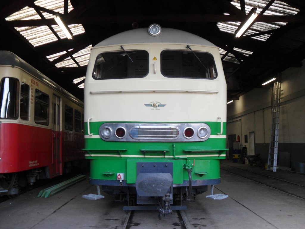 Die D5 der Brohltalbahn stand am 2.4.10 im Lokschuppen in Brohl.Sie kahm aus Argentinien und fhrt schon seit ber einem Jahr planmig auf der Schmalspurstrecke durchs Brohltal.