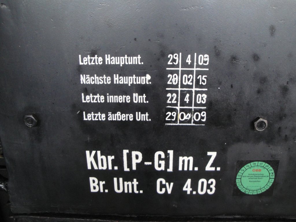 Die Hauptuntersuchungsdaten der 52.4984  