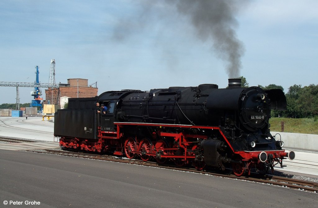 DR 44 14868 vom Eisenbahnfreunde Staßfurt e.V. während Sonderfahrten