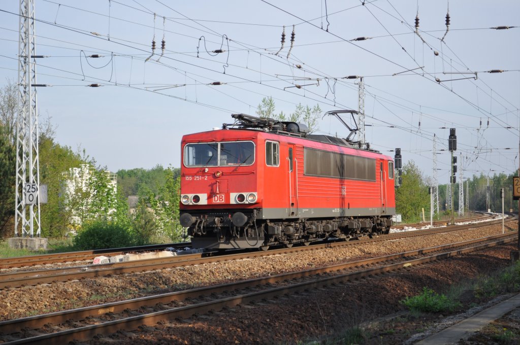 Durchfahrt am 30.04.2012 in Berlin Eichgestell