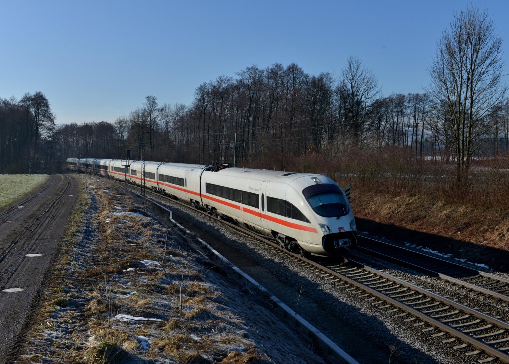 Ein ICE-T als ICE 208 von Innsbruck nach Berlin am 05.03.2013 am B Vogl.