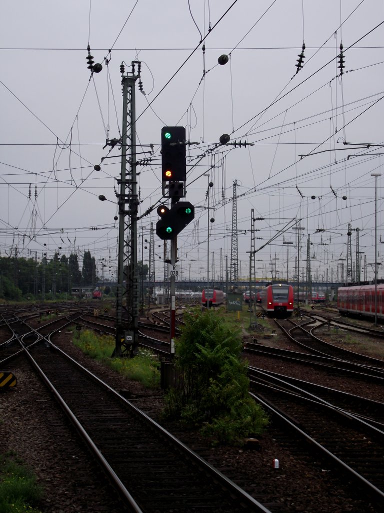 Ein Lichtsignal in Mannheim Hbf am 31.07.11