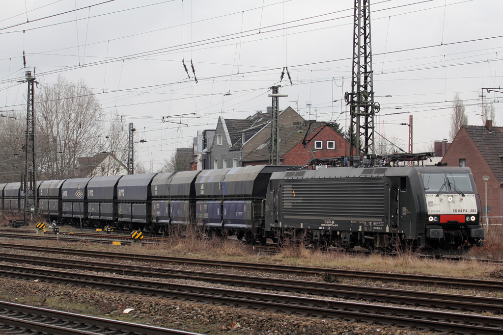 ES 64 F4-284 in Oberhausen Osterfeld-Sd 1.3.2013