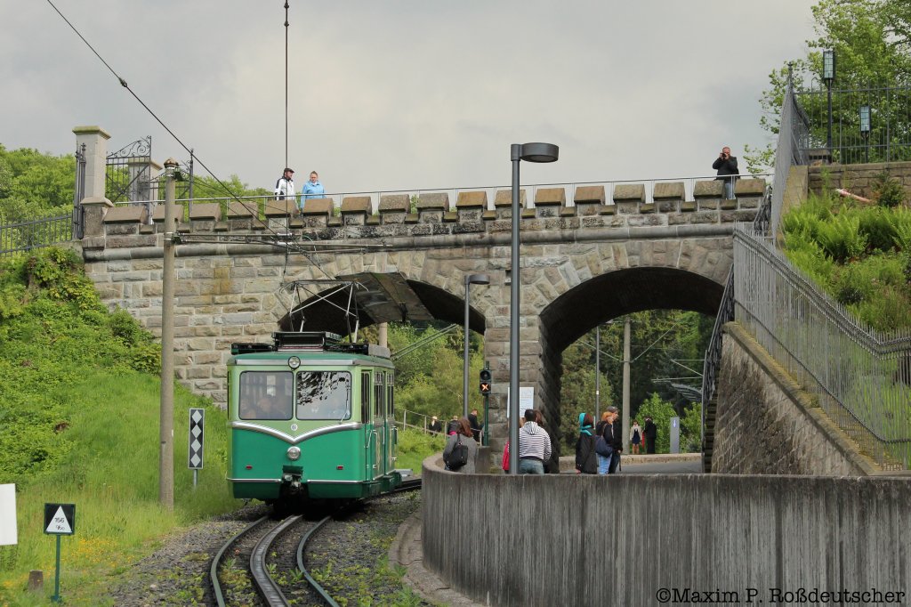 ET4 ( Baujahr 1959 ) am 12.5.2012 auf der Drachenfelsbahn.