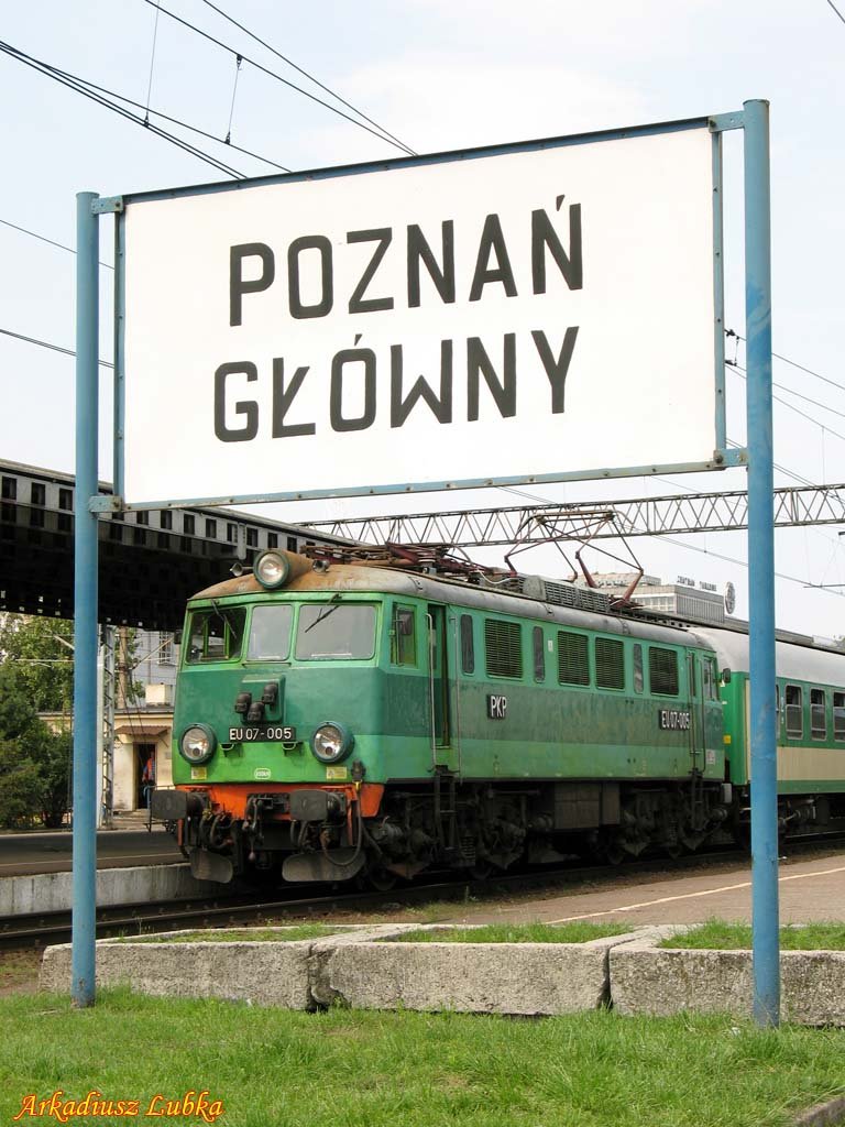 EU07-005, Poznań Główny, 30.07.2009 (automatically translated, Powered by Google) 
