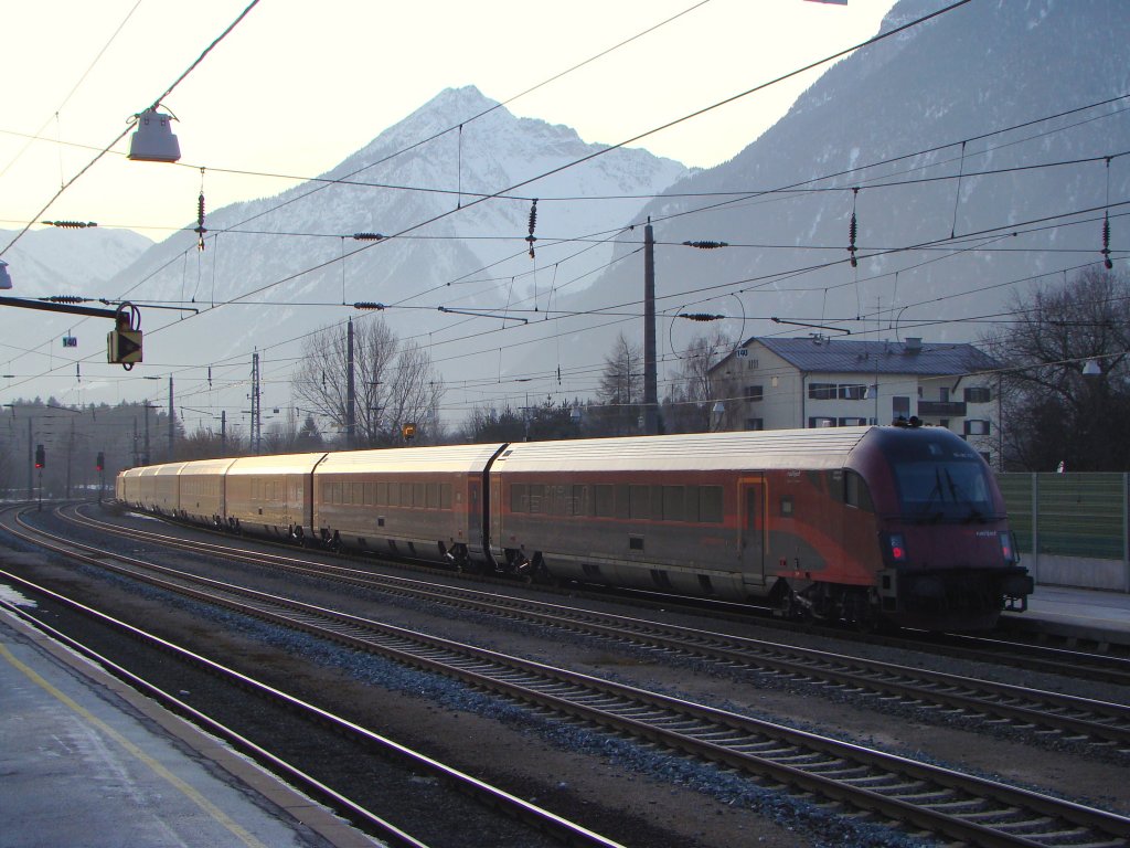 Golden Railjet.09.02.2010 in Brixlegg (automatically translated, Powered by Google) 