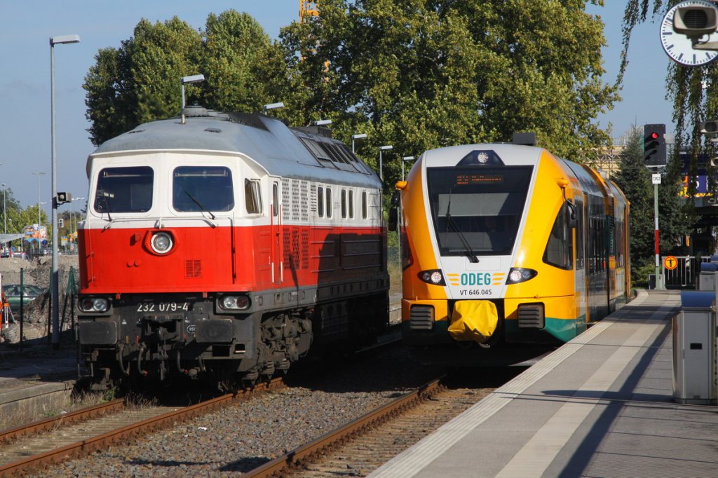 In Brandenburg steht die ODEG nach Rathenow neben der 232 aus Polen.