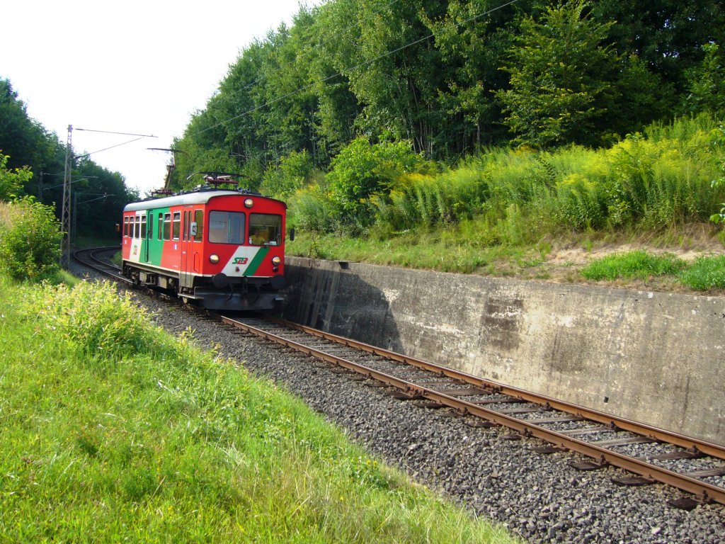 Kurz vor der Haltestelle Trautmannsdorf Richtung Bad Gleichenberg,aufgenommen am 31.7.2010