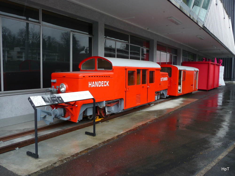 KWO - Sollenzug mit Lok Ba 2/2 3 mit Wagen der KWO ausgestellt im VHS in Luzern am 