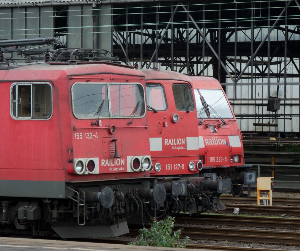 Lokgesichter - 155 132, 151 127 und 185 223 in Wanne-Eickel (10.10.2011)