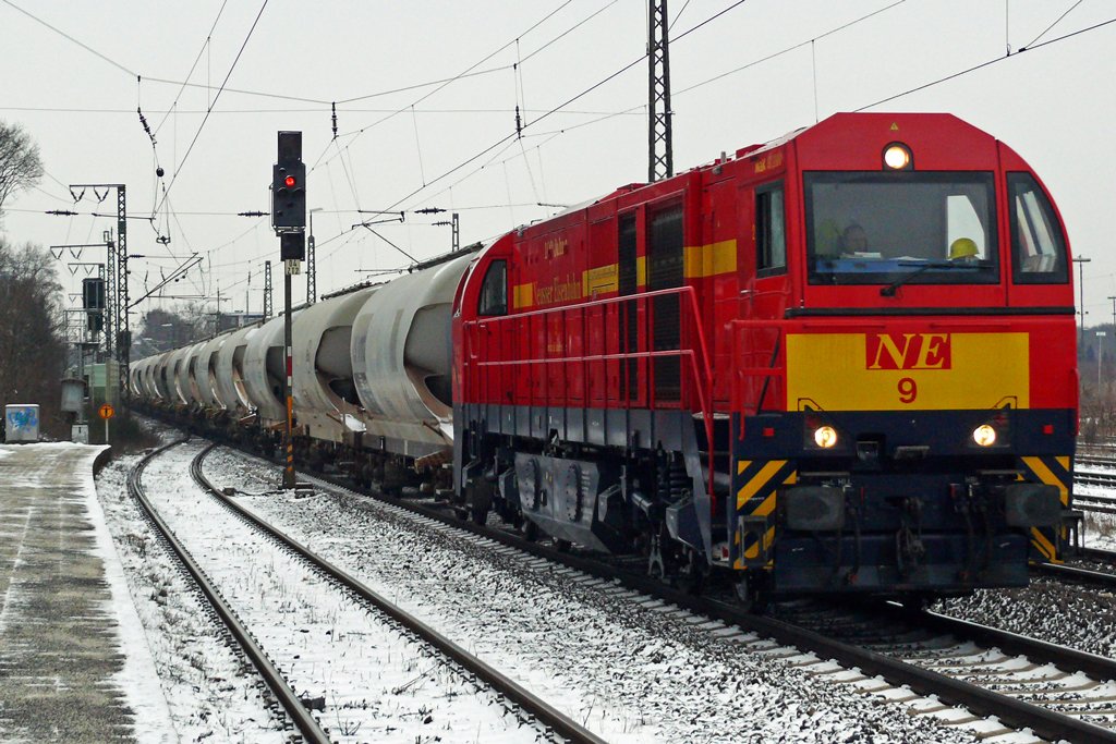 NE 9 in Duisburg-Bissingheim 13.2.2010  