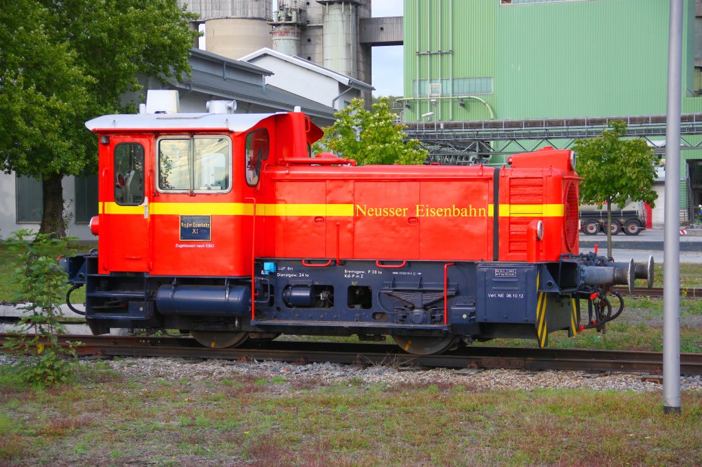 Neusser Eisenbahn XI im Zementwerk Lengerich - 25/09/2012